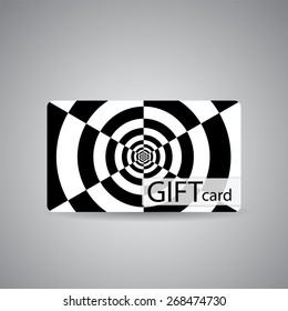Abstract Beautiful Gift Card Design, Vector Illustration.