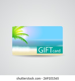 Abstract Beautiful Gift Card Design, Vector Illustration.