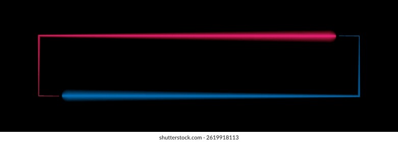 Abstract beautiful glowing neon light rectangle background illustration  eps10