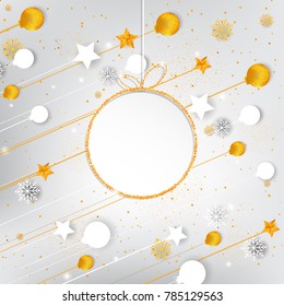  Abstract beautiful gold on white and gray background with empty space label for Text and  Design,vector illustration