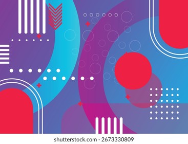 Abstractas hermoso fondo de color degradado con Formas geométricas y elemento