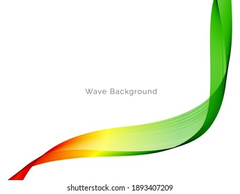 Abstract beautiful green modern wave background