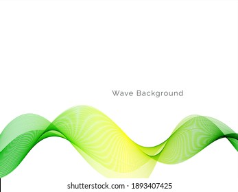 Abstract beautiful green modern wave background