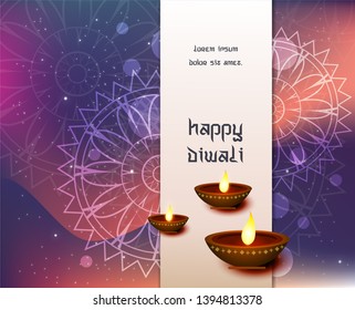 Abstract beautiful Happy Diwali background