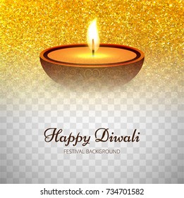 Abstract beautiful Happy Diwali background with glitter vector