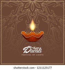 Abstract beautiful Happy Diwali festival greeting background