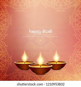 Abstract beautiful Happy Diwali vector background