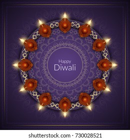 Abstract beautiful Happy Diwali vector background