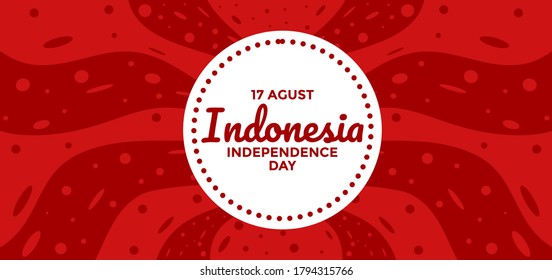 abstract beautiful indonesia independence day banner background poster with indonesian national flag colors red and white. can be used for website, print, promotion sale, greeting card, invitation.