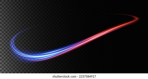 Abstract beautiful light background. Magic sparks on a dark background. Mystical speed stripes, glitter effect. Shine of cosmic rays. Neon lines of speed and fast wind. Glow effect, powerful energy. 