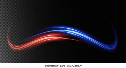Abstract beautiful light background. Magic sparks on a dark background. Mystical speed stripes, glitter effect. Shine of cosmic rays. Neon lines of speed and fast wind. Glow effect, powerful energy. 