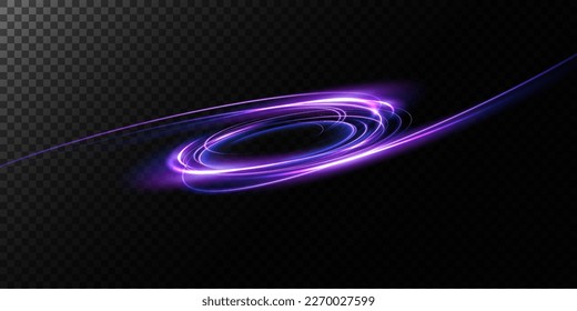 Abstract beautiful light background. Magic sparks on a dark background. Mystical speed stripes, glitter effect. Shine of cosmic rays. Neon lines of speed and fast wind. Glow effect, powerful energy. 