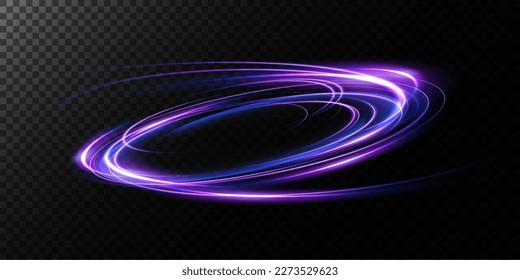 Abstract beautiful light background. Magic sparks on a dark background. Mystical speed stripes, glitter effect. Shine of cosmic rays. Neon lines of speed and fast wind. Glow effect, powerful energy. 