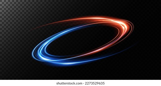 Abstract beautiful light background. Magic sparks on a dark background. Mystical speed stripes, glitter effect. Shine of cosmic rays. Neon lines of speed and fast wind. Glow effect, powerful energy. 