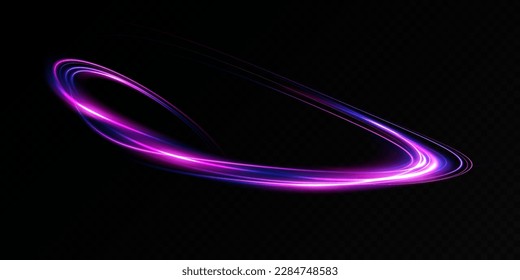 Abstract beautiful light background. Magic sparks on a dark background. Mystical speed stripes, glitter effect. Shine of cosmic rays. Neon lines of speed and fast wind. Glow effect, powerful energy. 
