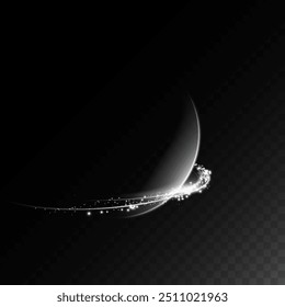 Abstract beautiful light background. Magic sparks on a dark background. Mystical speed stripes, glitter effect. Shine of cosmic rays. Neon lines of speed and fast wind. Glow effect, powerful energy.	