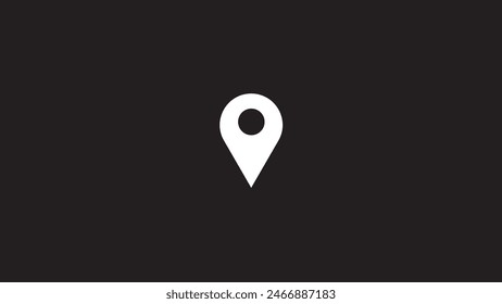 Abstract beautiful location icon,map icon, GPS icon,design with black background,