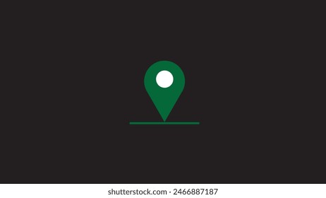 Abstract beautiful location icon,map icon, GPS icon,design with black background,