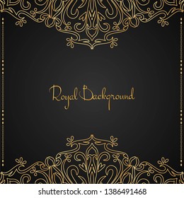 Abstract beautiful luxury frame background vector