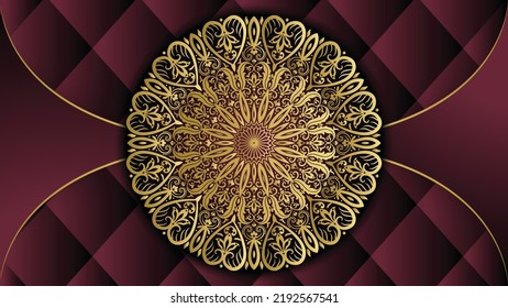 Abstract beautiful luxury mandala background design. Luxury ornamental mandala design. Mandala style greeting card. Invitation, Wedding card, Diwali, Decoration, India, Indian, Arabic, Damask, Asian, 
