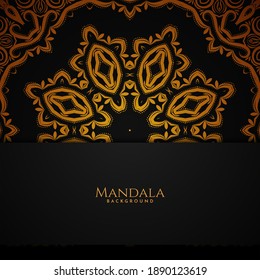 Abstract beautiful luxury ornament mandala design background