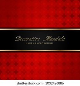Abstract beautiful mandala design background for greeting card, invitation and background many template