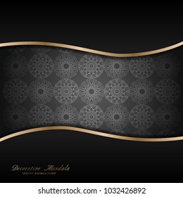 Abstract beautiful mandala design background for greeting card, invitation and background many template
