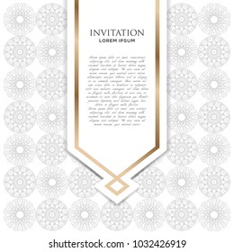 Abstract beautiful mandala design background for greeting card, invitation and background many template