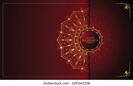 
Abstract beautiful mandala design background for greeting card,
 invitation and background many template