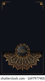 Abstract beautiful mandala design background for greeting card,
 invitation and background many template