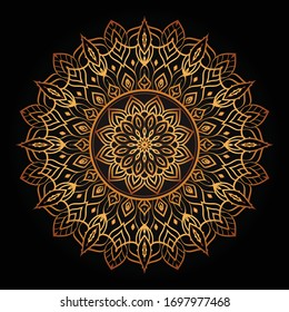 Descripción del hermoso fondo de diseño mandala para la tarjeta de felicitación,
 invitación y fondo muchas plantillas