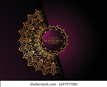 Descripción del hermoso fondo de diseño mandala para la tarjeta de felicitación,
 invitación y fondo muchas plantillas
