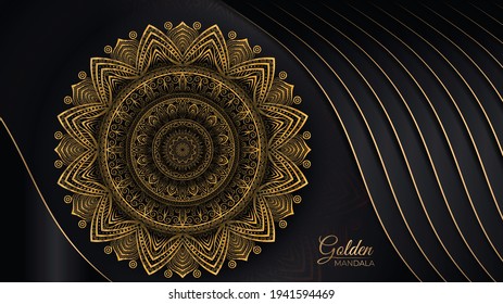 Abstract beautiful mandala design background for greeting card, invitation and background many template	