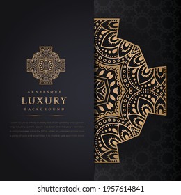 Abstract beautiful mandala design background for greeting card, invitation and background many template ornamental mandala design with golden arabesque pattern arabic islamic
