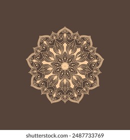 Abstract beautiful mandala design background vector