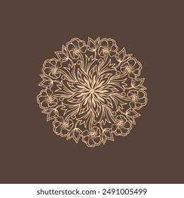 Abstract beautiful mandala design background vector