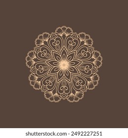 Abstract beautiful mandala design background vector
