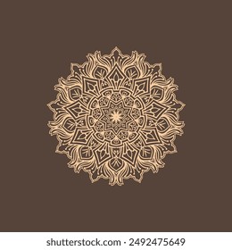 Abstract beautiful mandala design background vector