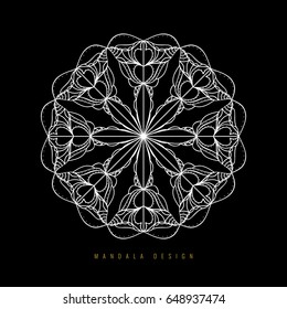 Abstract beautiful mandala design background