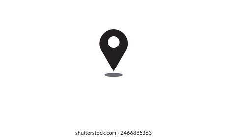 Abstract beautiful map pin,location icon, GPS Map, design illustration white background.