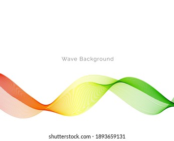 Abstract beautiful modern color wave background