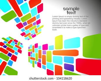 abstract beautiful mosaic background, vector illustration.
