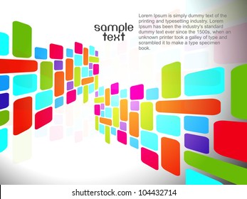 abstract beautiful mosaic background, vector illustration.