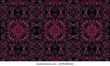 Abstrakter schöner mehrfarbiger Kaleidoskop-Hintergrund. Psychedelische, farbige geometrische Formen. Schöne mehrfarbige Kaleidoskop-Textur. Einzigartiges Kaleidoskop-Design. Vektorgrafik.