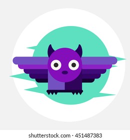 abstract beautiful owl in the background.