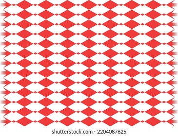 Abstract Beautiful Pattern Background Vector For Red Classic Argyle Geometric Plaid Fabric