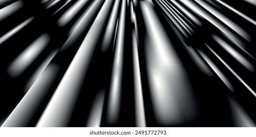Abstractas hermosos rayos de luz sobre fondo negro