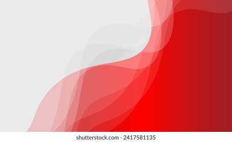 Abstract beautiful red wavy background