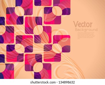 abstract beautiful retro designed background. Vector illustration