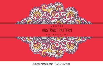 Abstract beautiful retro vector paisley pattern
